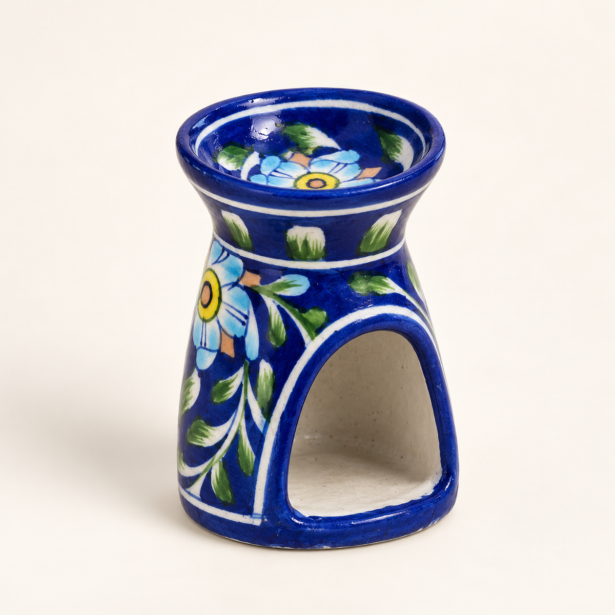 Jaipur Blue Pottery Aroma Diffusers - Indigo Blooms