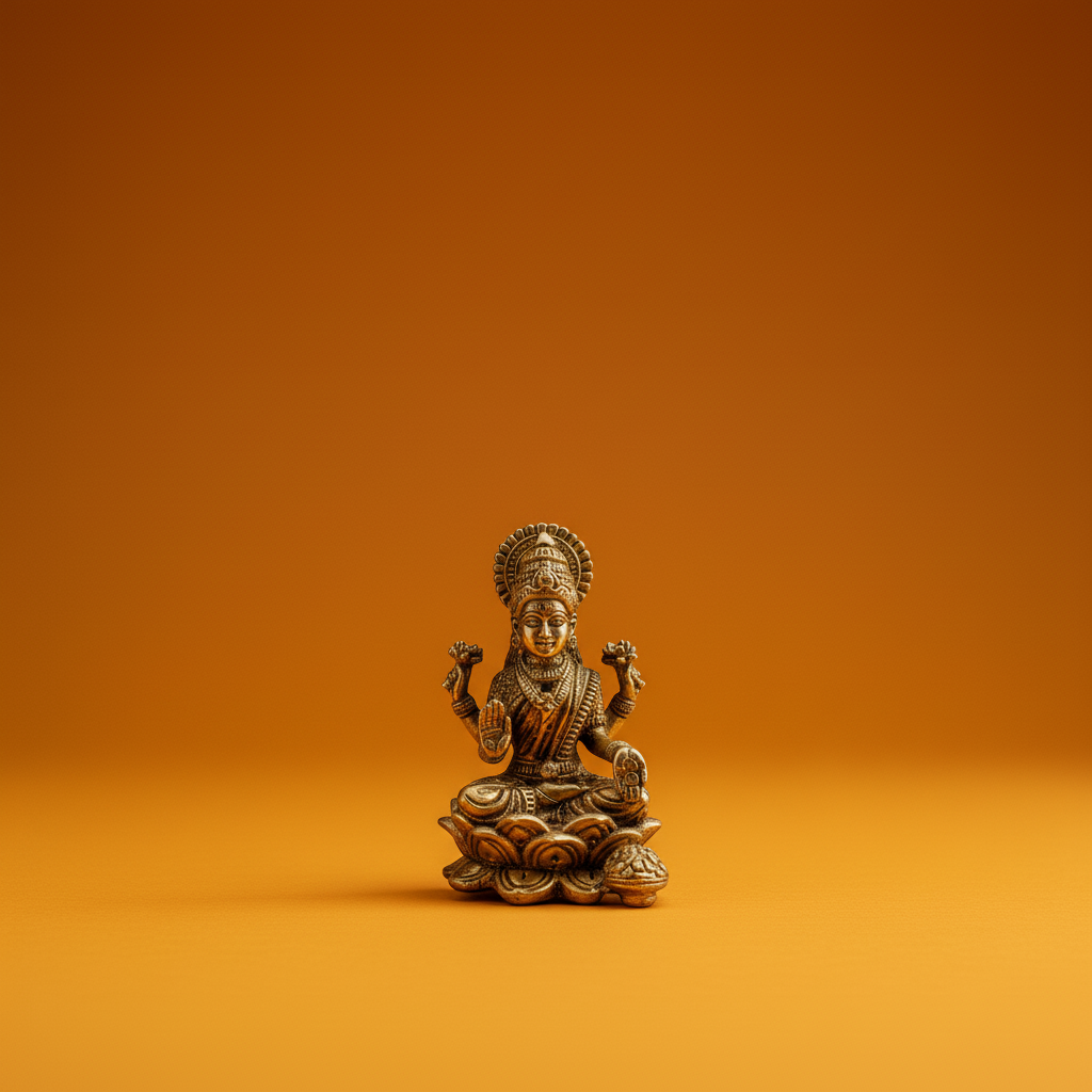 Brass Lakshmi jI Idol - 2 Inch