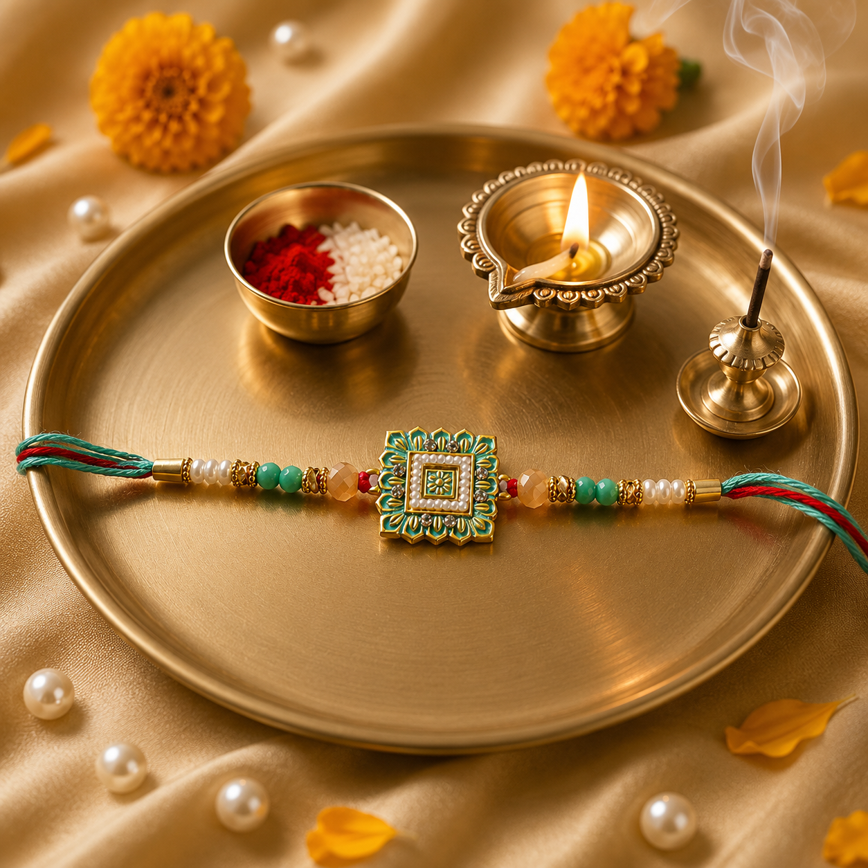 Flower Design Premium Rakhi