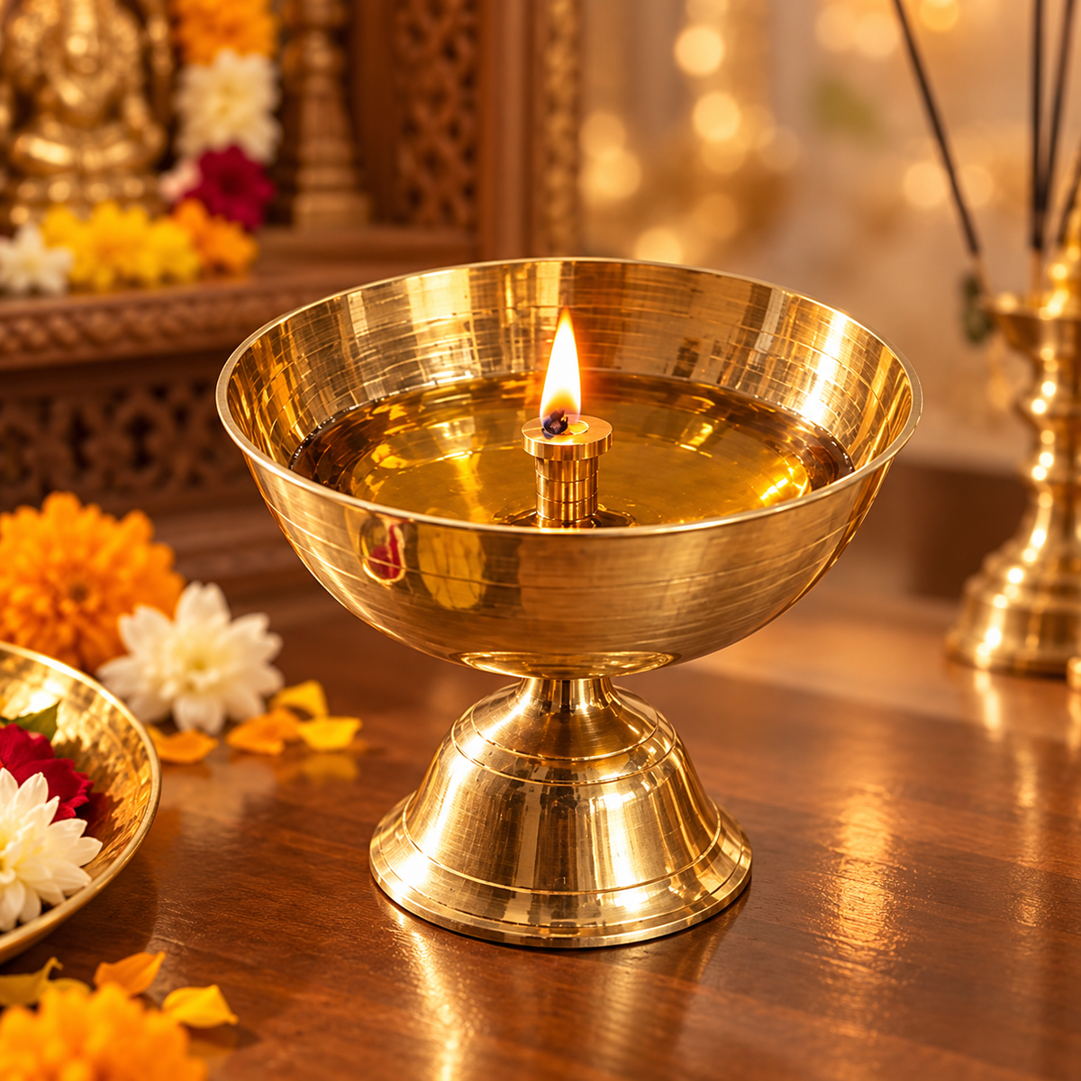 Brass Akhand Jyoti Diya