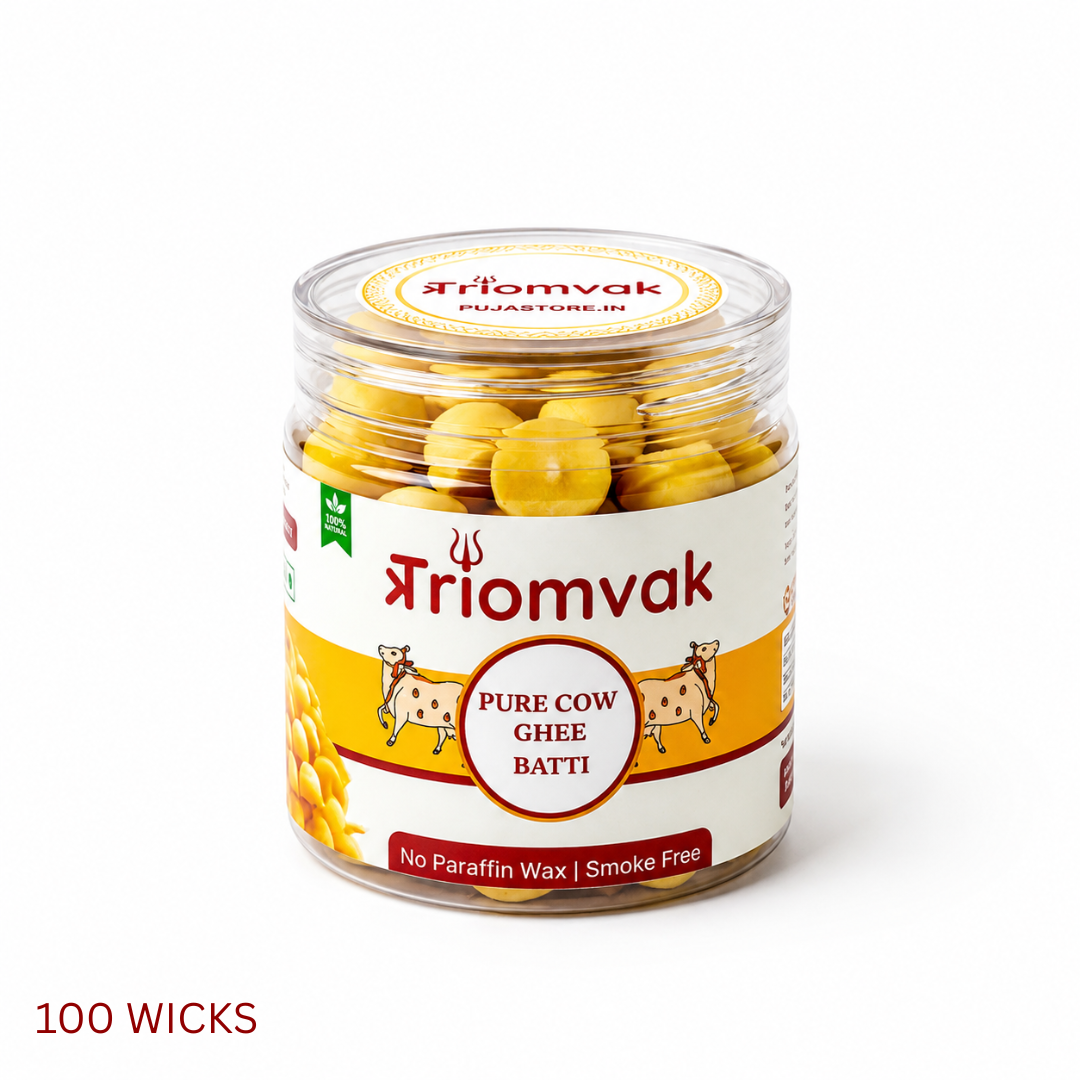 Triomvak Pure Cow Ghee Diya Batti