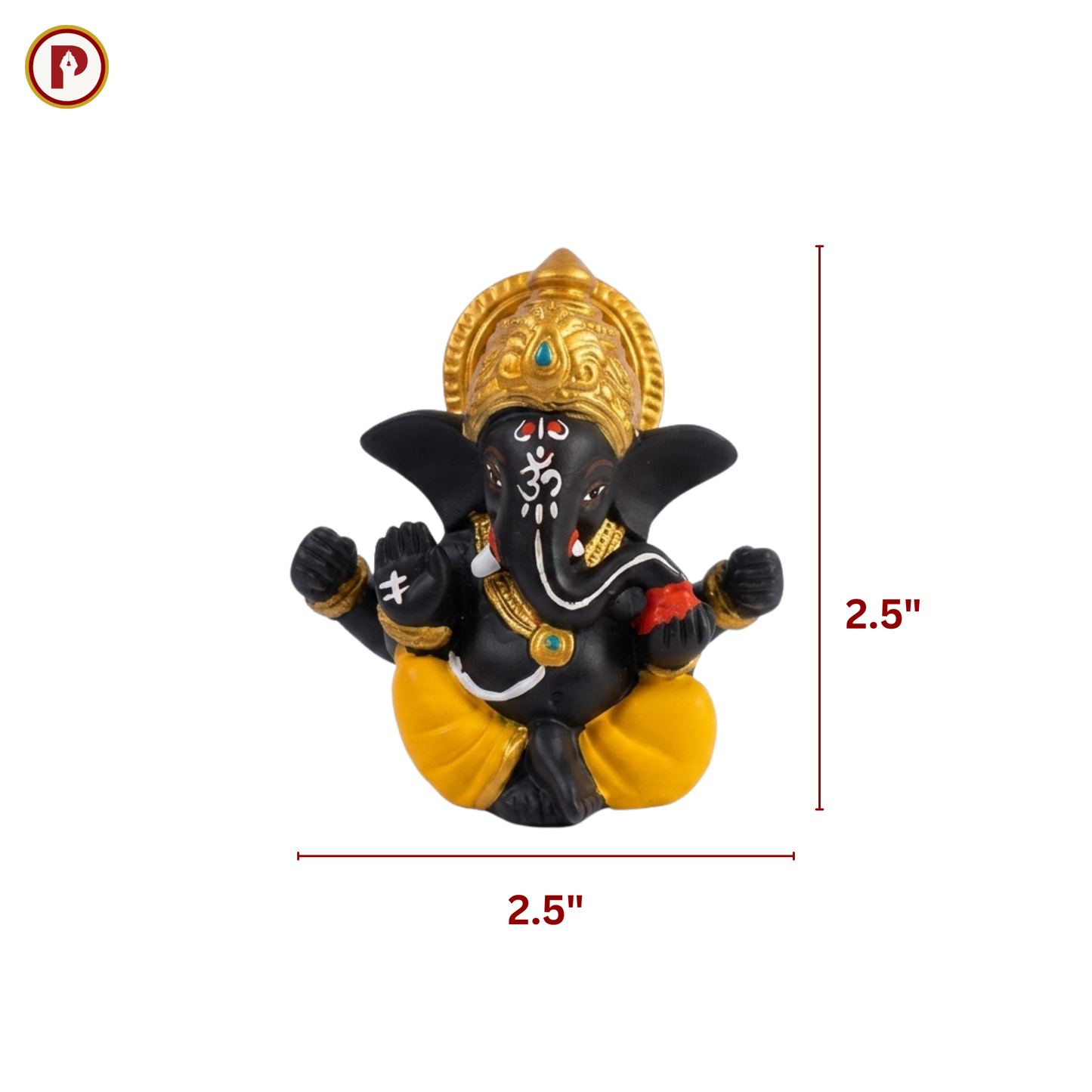 Black Ganesha - 2.5 inch