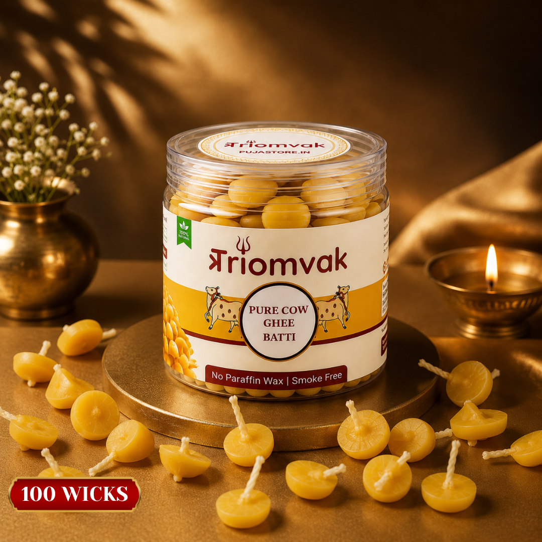 Triomvak Pure Cow Ghee Diya Batti