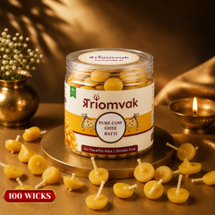 Triomvak Pure Cow Ghee Diya Batti