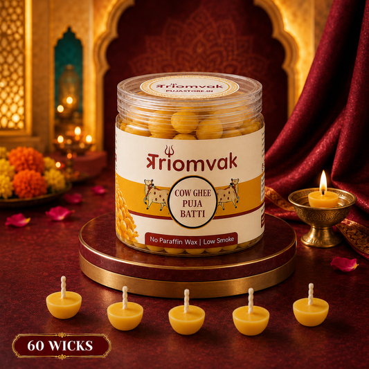 Triomvak Pure Cow Ghee Diya Batti