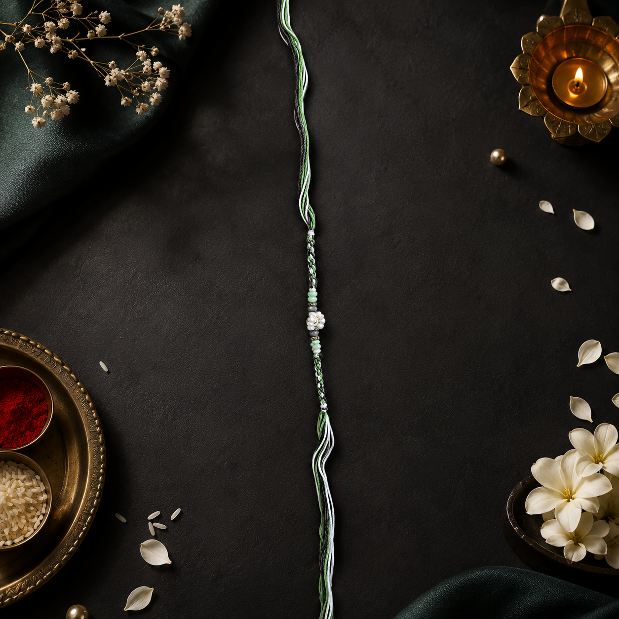Peral Beaded Rakhi