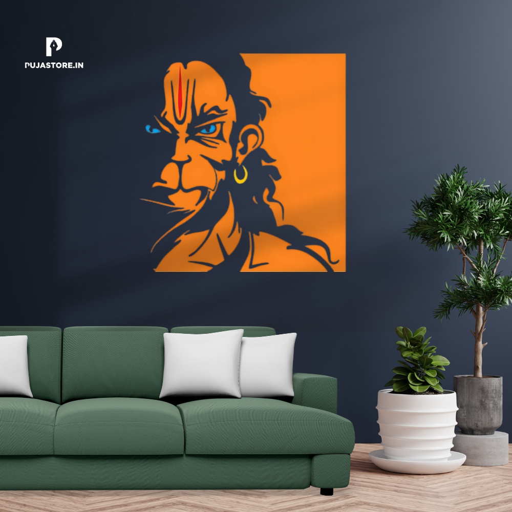 Angry Hanuman Ji Wall Sticker