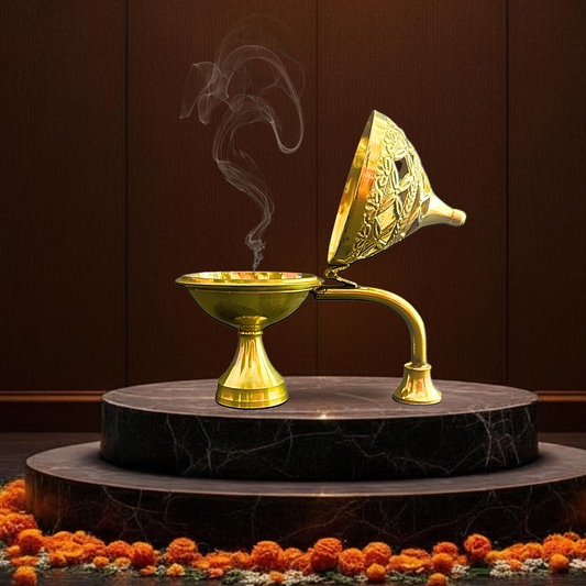Brass Dhuna Loban | Dhoop Dani | Incense Burner