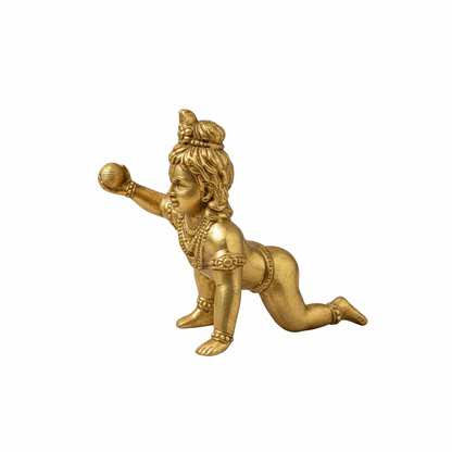 Brass Kanha Ji (Little Krishna) - 2 inch