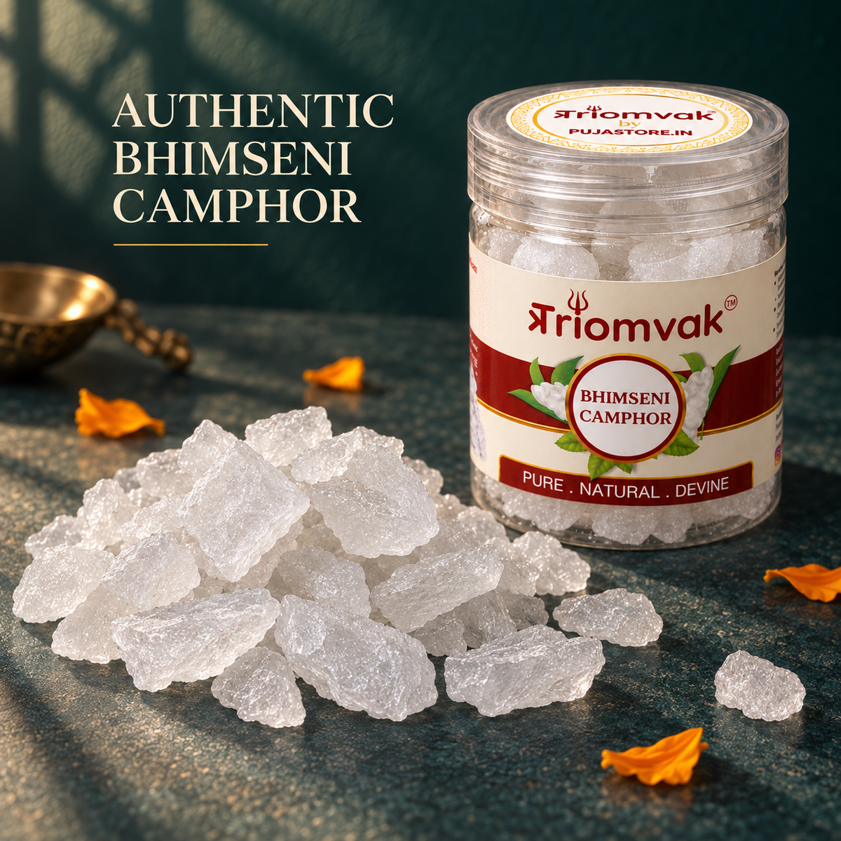 Triomvak Bhimseni Camphor Crystals