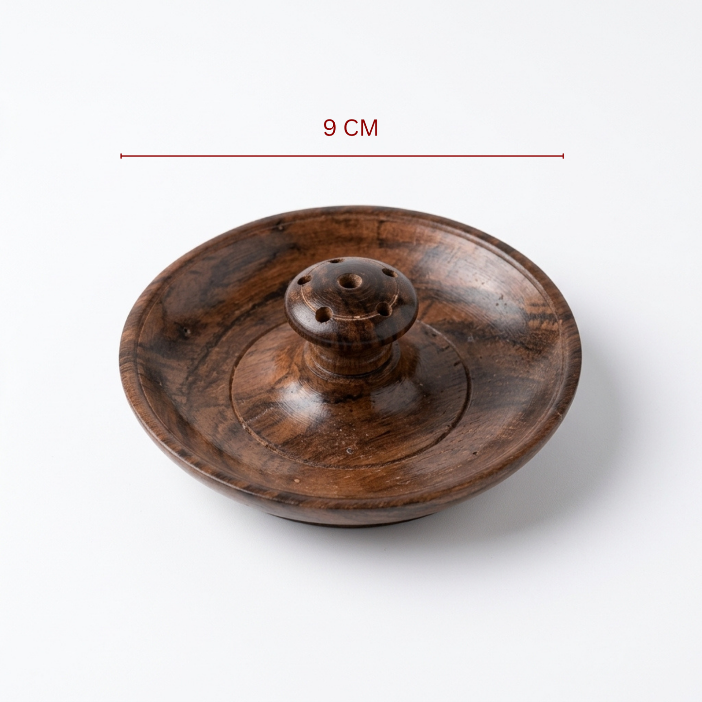 Plate Base Sheesham wood Agarbati Stand