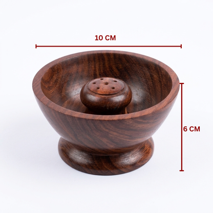 Bowl Shape wood Agarbatti Stand