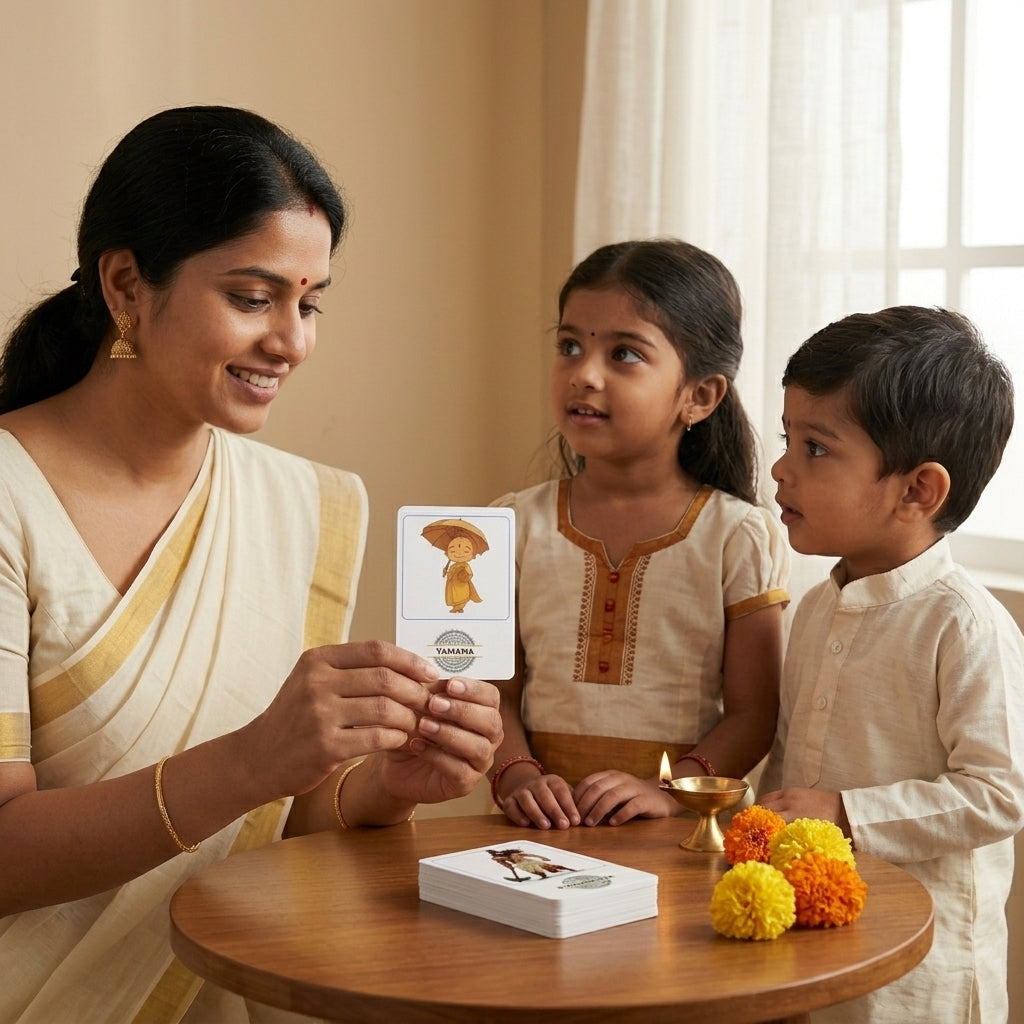 Dashavatar, Zodiac, Navagraha Flash Cards - English
