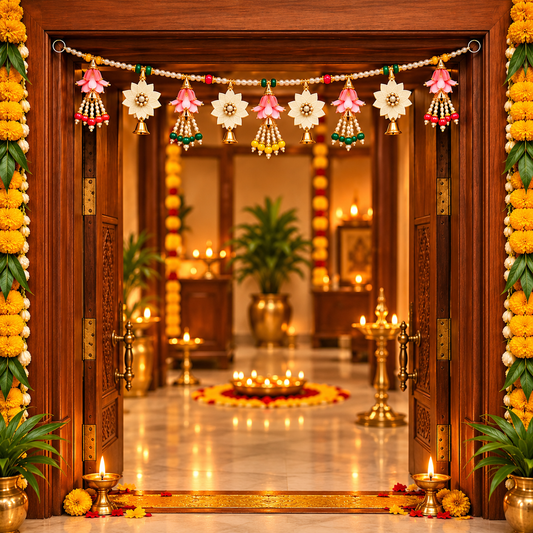 Festive Decorative Door Toran | Traditional Entrance Hanging - 3 Feet