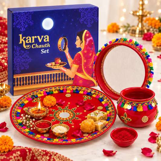 Premium Karva Chauth Pooja Thali Set