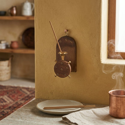 Hanging wood Agarbatti Holder