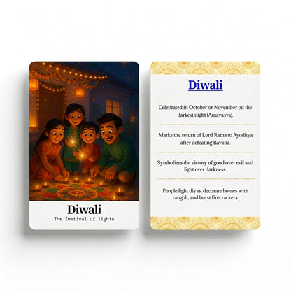 Hindu Festivals Flash Cards - English