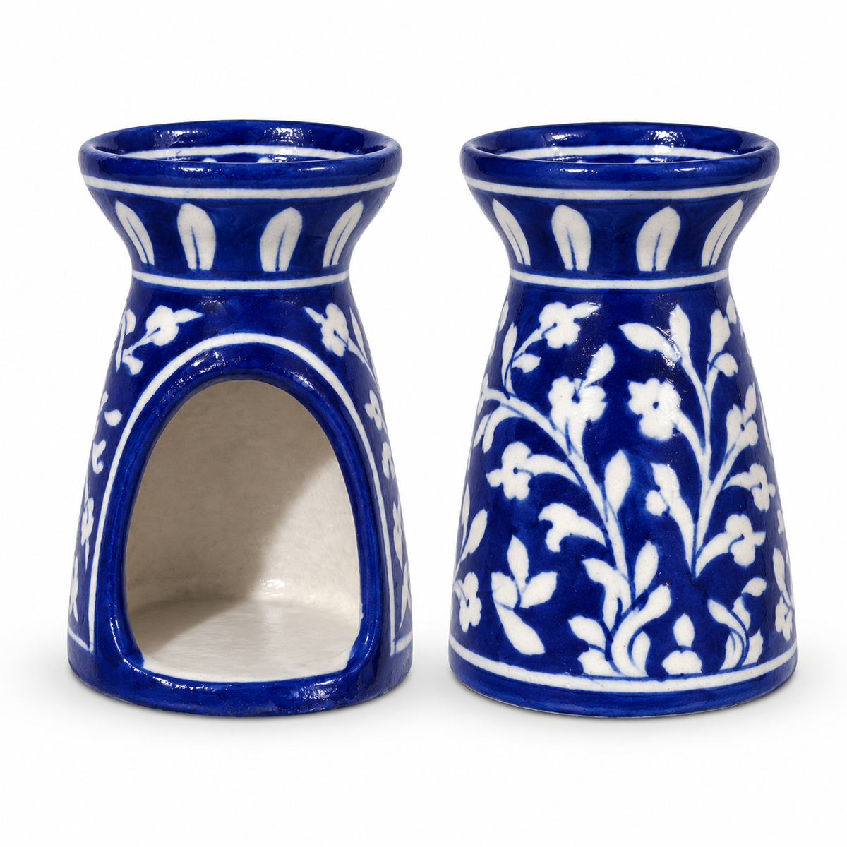 Jaipur Blue Pottery Aroma Diffusers - Indigo Blooms