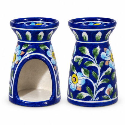 Jaipur Blue Pottery Aroma Diffusers - Indigo Blooms