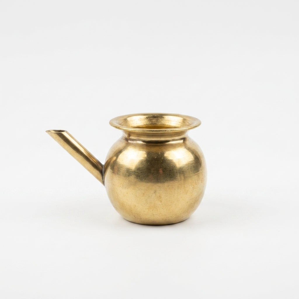 Brass Karwa/Ganga Sagar/Kindi Kalash 3.5 inch, 500ml