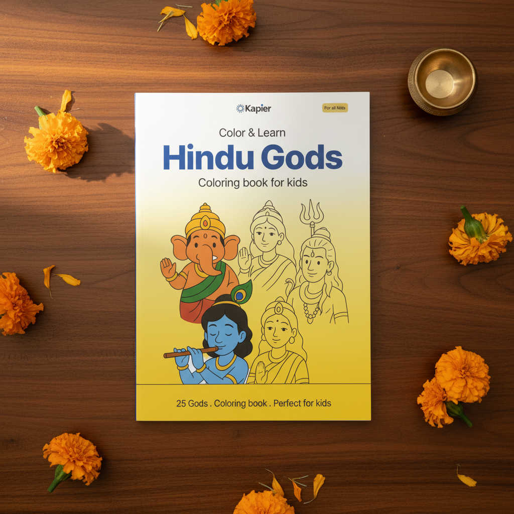 Kids Coloring Book - Hindu Gods