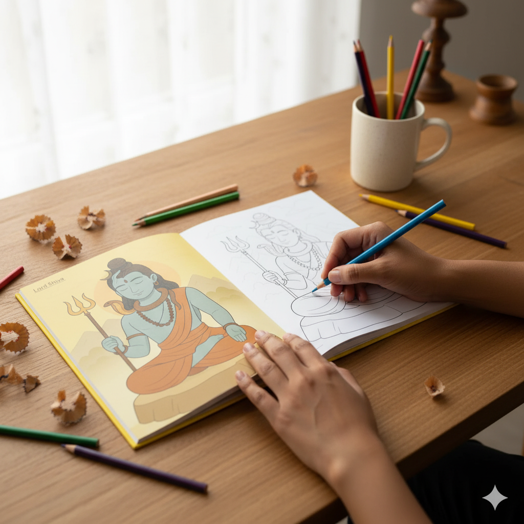 Kids Coloring Book - Hindu Gods