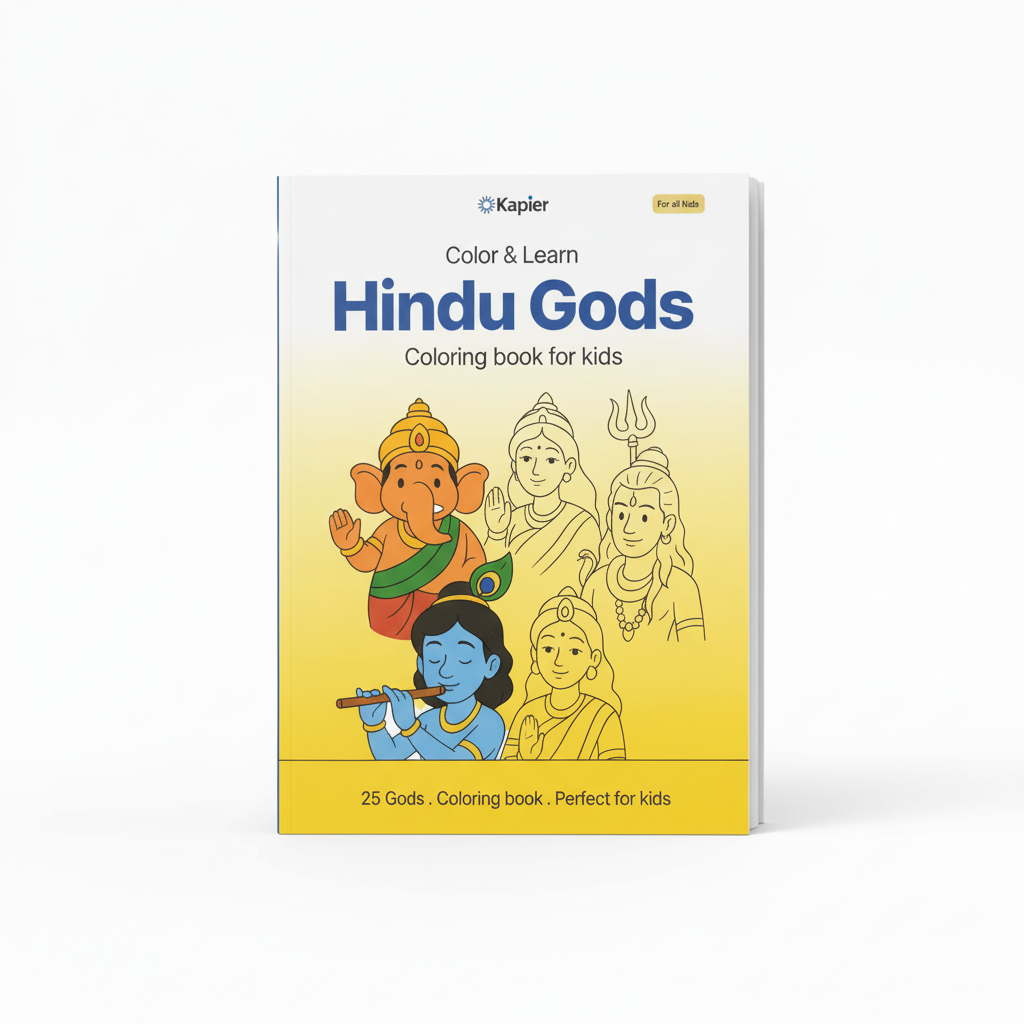Kids Coloring Book - Hindu Gods