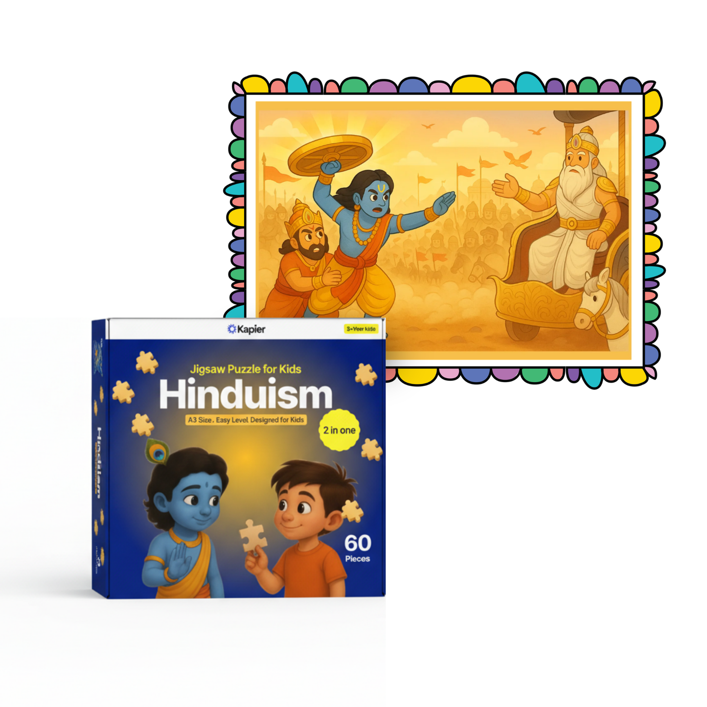Krishna and Bhishma - Kids Puzzle