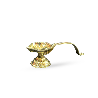 Ek Arti - Brass Light Weight Long Handle Diya