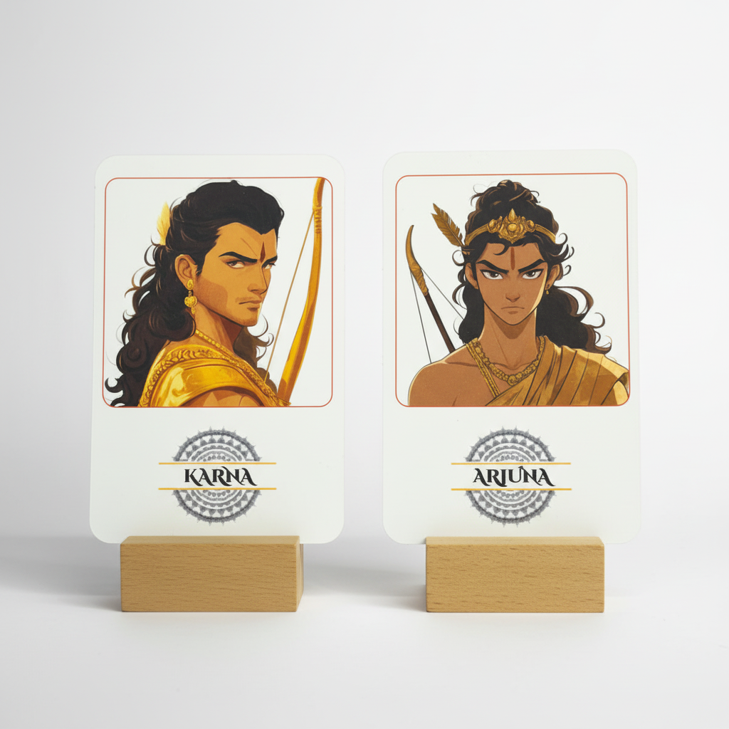Mahabharat Characters Flash Cards - English