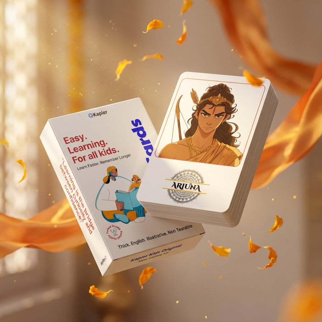 Mahabharat Characters Flash Cards - English