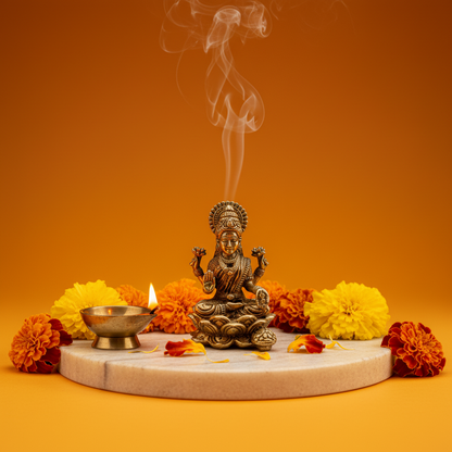 2 Inch Panch dhatu Lakshmi jI Idol