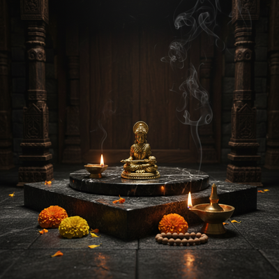 Brass Anpoorna Idol - 2 Inch
