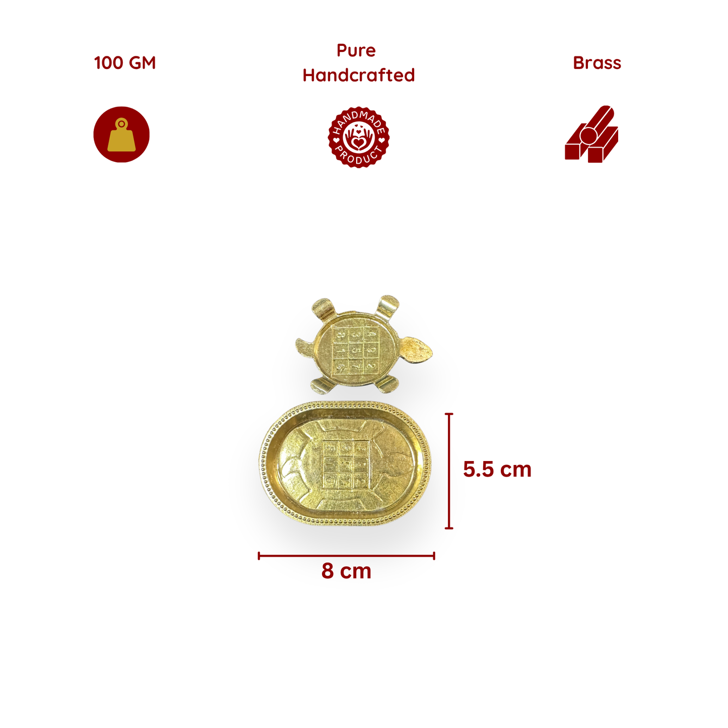 Brass Vastu Tortoise with Plate