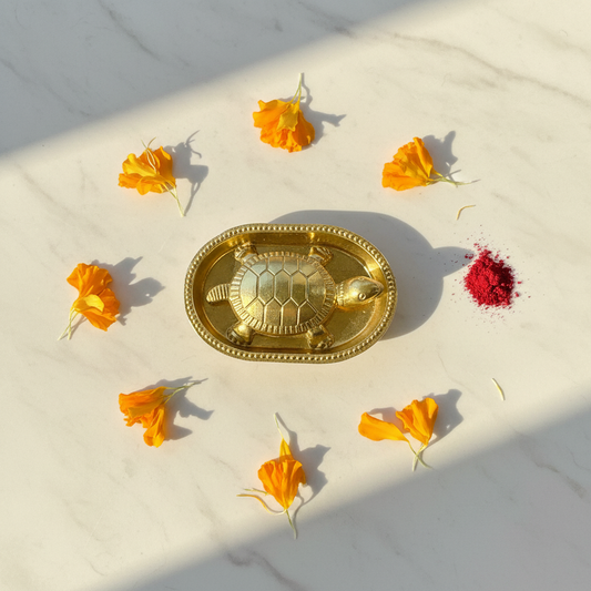 Brass Vastu Tortoise with Plate
