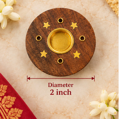 Handcrafted Agarbatti Stand with Brass star
