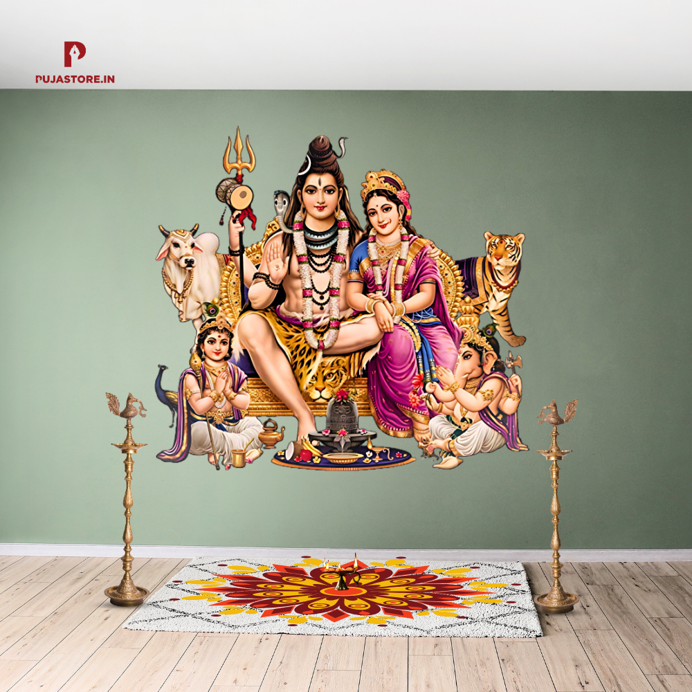 Shiv Pariwar Wall Sticker