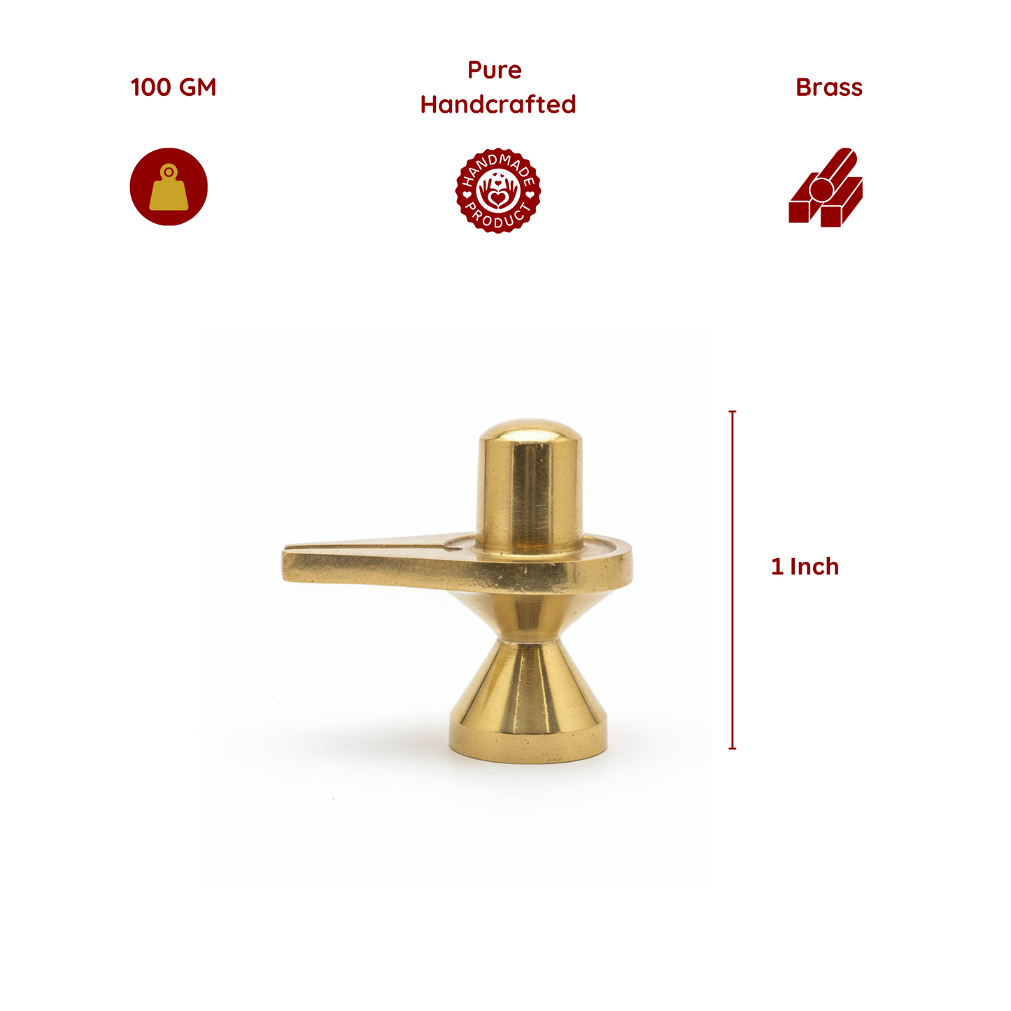Pure Brass Shivling