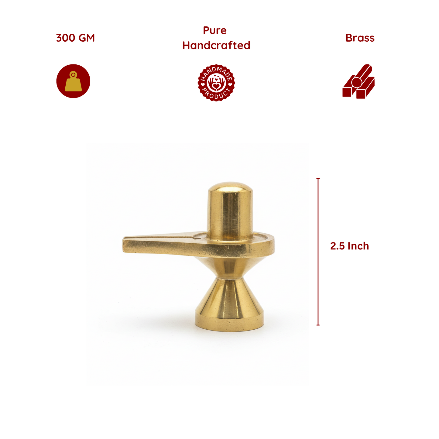 Pure Brass Shivling
