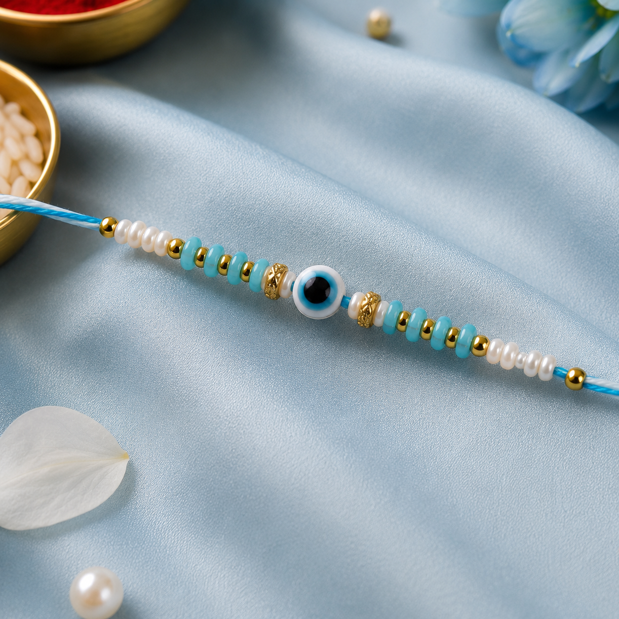 Single Evil Eye Simple Rakhi