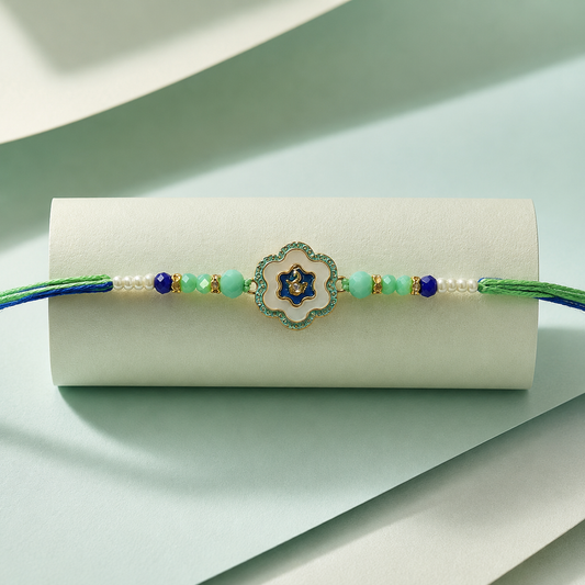 Beautiful Flower Design Rakhi