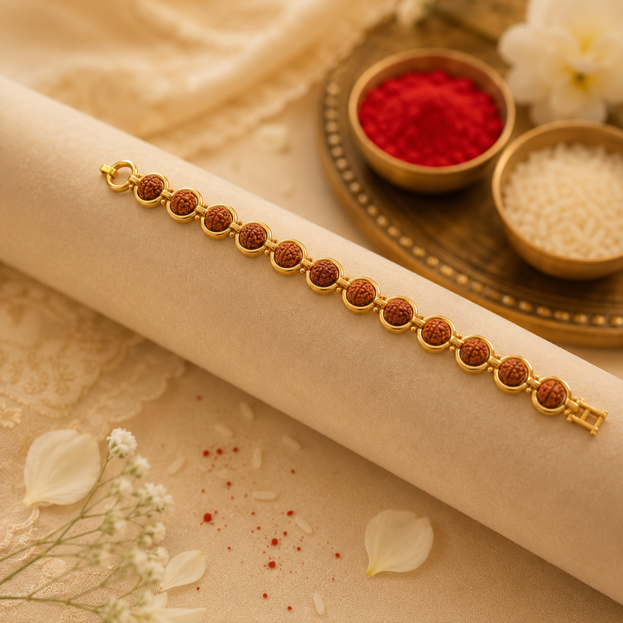 Rudraksha Bracelet Rakhi