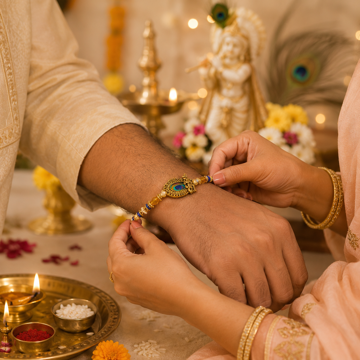 Handcrafted Krishna Ji Rakhi