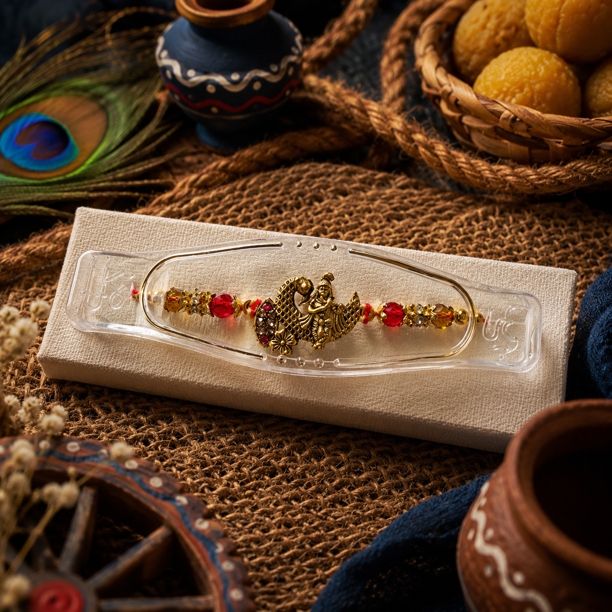 Crafted Krishna Ji Premium Rakhi