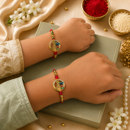 Krishan Rakhi for Kids Brass Design