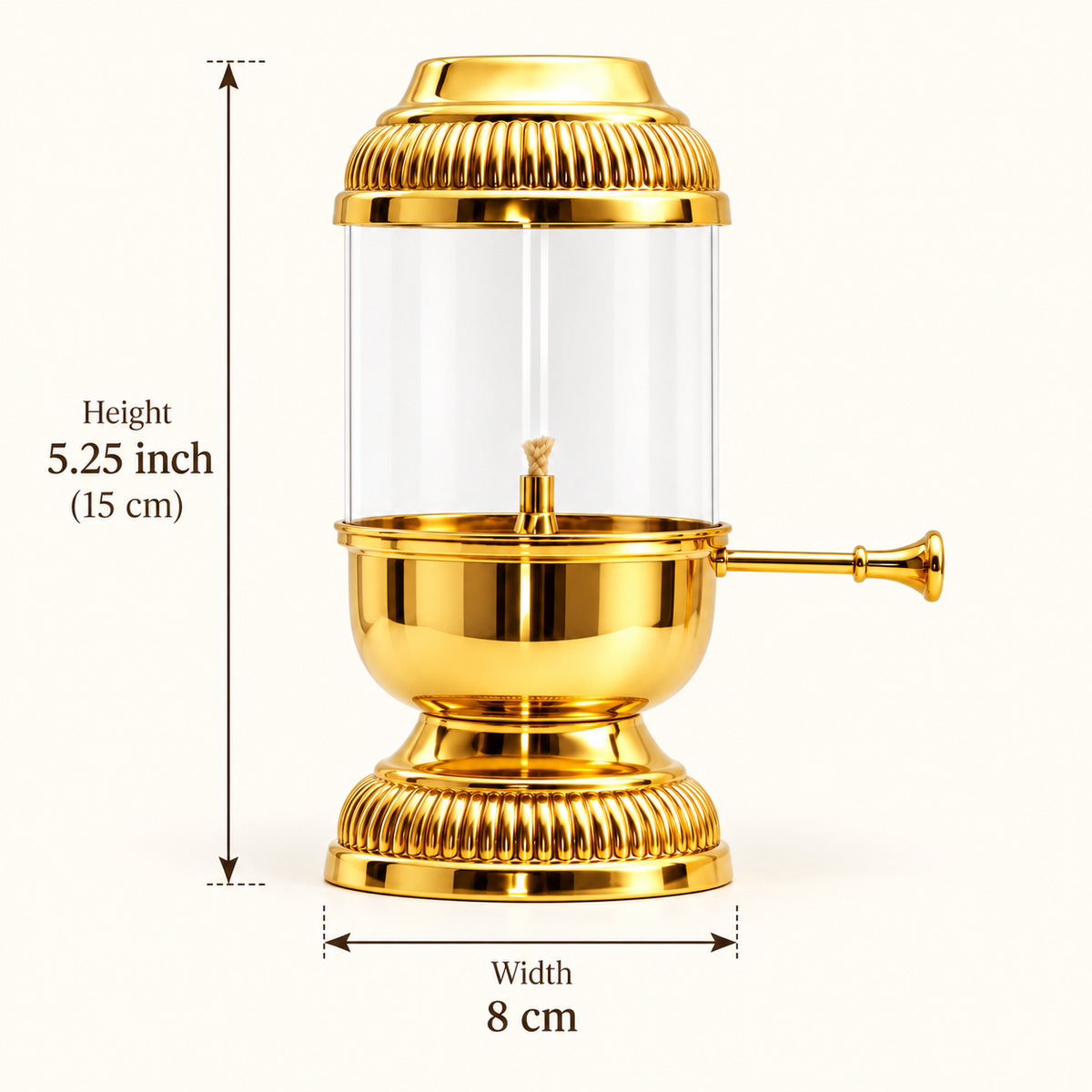 Akhand Jyot Chimni Diya - 5 inch