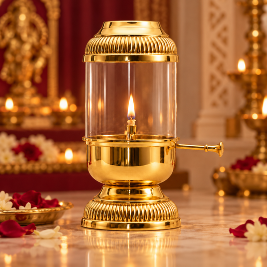 Akhand Jyot Chimni Diya - 6 inch