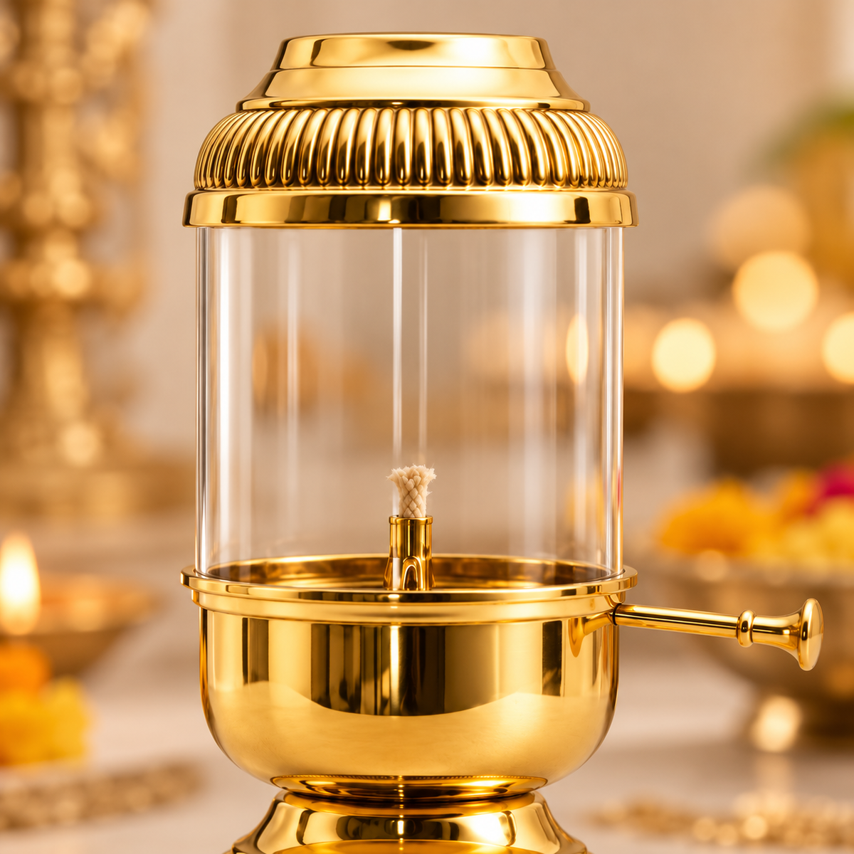 Akhand Jyot Chimni Diya - 6 inch