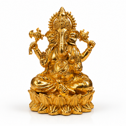 Premium Design Brass Ganesh Ji Crafted Art | 2.5 inch