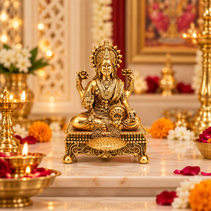 Premium Brass Lakshmi jI | 3.5 inch